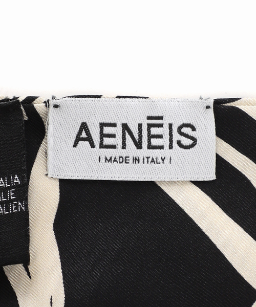 journal standard L'essage(ジャーナルスタンダードレサージュ)の「AENEIS/エネス Nostalgia FLowers Fringed Silk Scarf スカーフ(バンダナ/スカーフ・レディース・ブラック・FREE)」の8枚目の写真