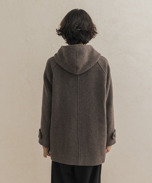 URBAN RESEARCH DOORS(アーバンリサーチドアーズ)の「エアリーウールフードコート(その他アウター・レディース・グレー系その他/ブラウン系その他/ベージュ系その他・FREE)」の22枚目の写真