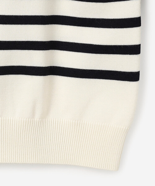 ORCIVAL(オーシバル)の「ORCIVAL | プレーティング ストライプセーラ―カラープルオーバー WOMEN(ニット/セーター・レディース・グリーン系その他/ホワイト系その他5・1)」の8枚目の写真