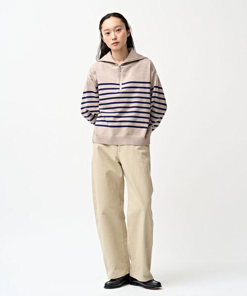 ORCIVAL(オーシバル)の「ORCIVAL | プレーティング ストライプセーラ―カラープルオーバー WOMEN(ニット/セーター・レディース・グリーン系その他/ホワイト系その他5・1)」の17枚目の写真