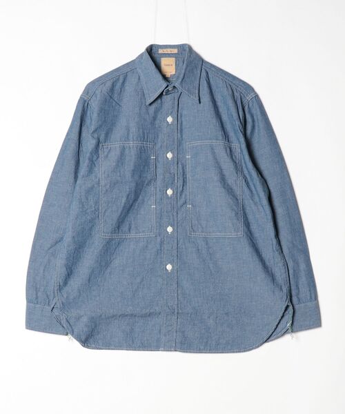 Sanca(サンカ)の「【Sanca】サンカ/ CHAMBRAY ARMY SHIRTS(シャツ/ブラウス・メンズ・ブラック/インディゴブルー・2/3)」の2枚目の写真