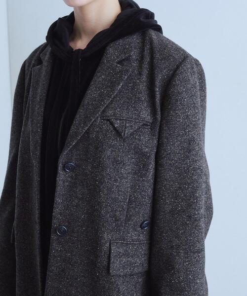 CODE A(コードエー)の「soft nep convertible jacket(テーラードジャケット・レディース・ブラウン系その他4/ブラック系3・00)」の19枚目の写真