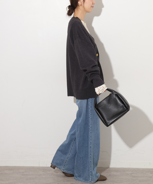JOURNAL STANDARD relume（ジャーナルスタンダード　レリューム）の「ストレッチレースロングスリーブT（Tシャツ/カットソー・レディース・アイボリー/ブラック・FREE）」の11枚目の写真