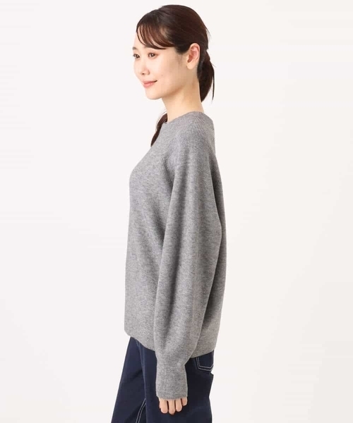 MK MICHEL KLEIN（エムケーミッシェルクラン）の「[洗える]片畦編みラグランスリーブニット（ニット/セーター・レディース・コーラル/アイボリー/ブルー/グレー・38）」の17枚目の写真