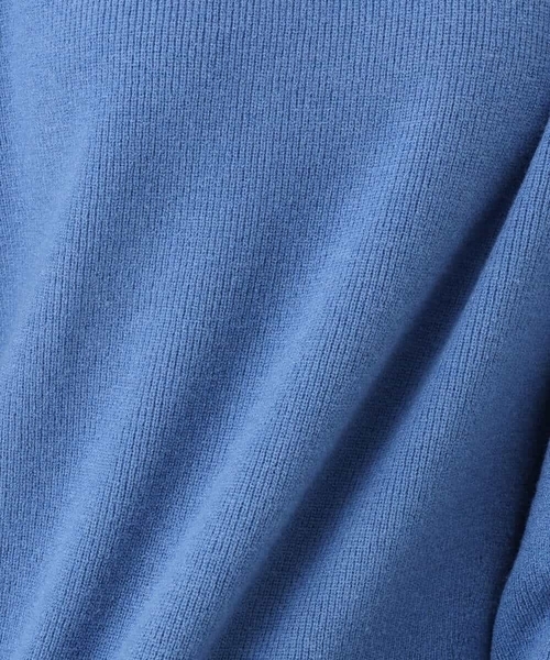 MK MICHEL KLEIN（エムケーミッシェルクラン）の「[洗える]片畦編みラグランスリーブニット（ニット/セーター・レディース・コーラル/アイボリー/ブルー/グレー・38）」の7枚目の写真