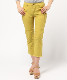 AVIREX | avirex/ アヴィレックス/ MINI FRINGE SIDE ZIP CROPPED PANTS/ ミニ　フリンジ　サイドジップ　クロップドパンツ(その他パンツ)