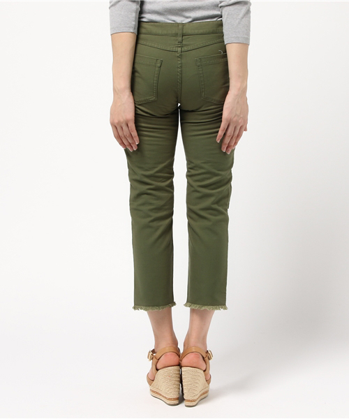 AVIREX(アヴィレックス)の「avirex/ アヴィレックス/ MINI FRINGE SIDE ZIP CROPPED PANTS/ ミニ フリンジ サイドジップ クロップドパンツ(その他パンツ・レディース・マスタード/オリーブ・SMALL/MEDIUM)」の5枚目の写真