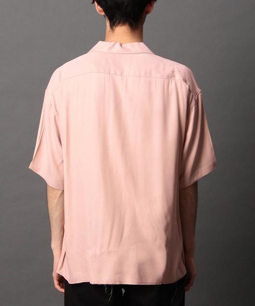 MONKEY TIME（モンキータイム）の「＜monkey time＞ レーヨンツイル オープンカラー ワイド シャツ（シャツ/ブラウス・メンズ・ブラック/ピンク・SMALL/X-LARGE/MEDIUM/LARGE）」の7枚目の写真