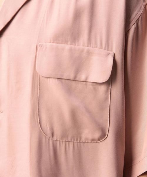 MONKEY TIME（モンキータイム）の「＜monkey time＞ レーヨンツイル オープンカラー ワイド シャツ（シャツ/ブラウス・メンズ・ブラック/ピンク・SMALL/X-LARGE/MEDIUM/LARGE）」の4枚目の写真