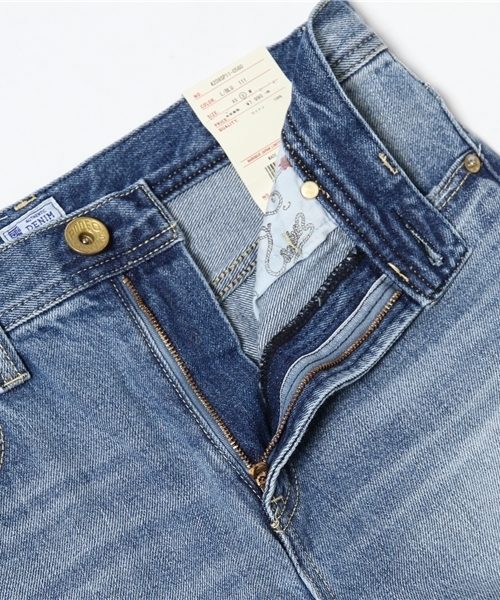 RODEO CROWNS WIDE BOWL（ロデオクラウンズワイドボウル）の「VINTAGE WASH デニム ストレート パンツ（デニムパンツ・レディース・ライトブルー・SMALL/MEDIUM/X-SMALL）」の8枚目の写真