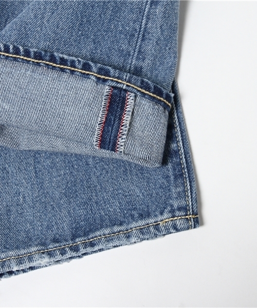 RODEO CROWNS WIDE BOWL（ロデオクラウンズワイドボウル）の「VINTAGE WASH デニム ストレート パンツ（デニムパンツ・レディース・ライトブルー・SMALL/MEDIUM/X-SMALL）」の3枚目の写真