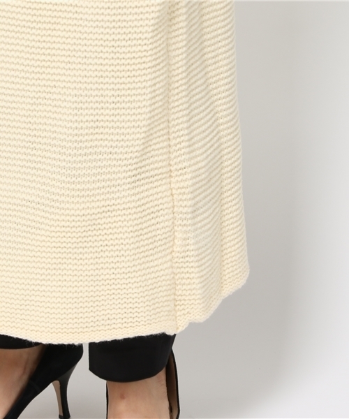 fifth（フィフス）の「ロングニットマキシガウン（カーディガン/ボレロ・レディース・ベージュ/キャメル/グレー/ブラック/ライトベージュ/モカ/ダークグレー/テラコッタ/カーキ/スモークピンク・MEDIUM/SMALL）」の17枚目の写真