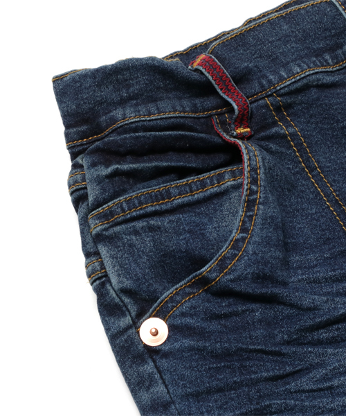 BOOFOOWOO（ブーフーウー）の「デニムジョッパーズパンツ（デニムパンツ・キッズ・インディゴブルー・150/140）」の4枚目の写真