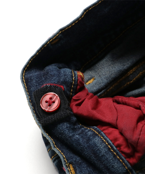 BOOFOOWOO（ブーフーウー）の「デニムジョッパーズパンツ（デニムパンツ・キッズ・インディゴブルー・150/140）」の6枚目の写真