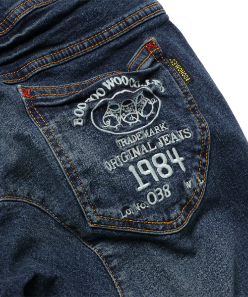BOOFOOWOO（ブーフーウー）の「デニムジョッパーズパンツ（デニムパンツ・キッズ・インディゴブルー・150/140）」の7枚目の写真