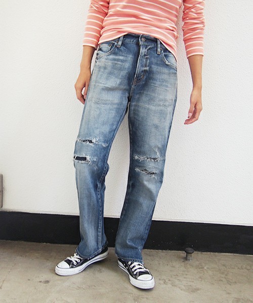 Ungrid アングリッド の セルヴィッチスリットボーイズデニム デニムパンツ Wear