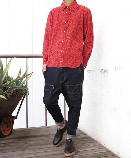 mercibeaucoup,（メルシーボークー）の「Ｂ：うしろまえデニム（デニムパンツ・メンズ・ブルー/ネイビー・03/04）」の17枚目の写真