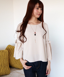 N.（N. Natural Beauty Basic） | 2WAYリボンフレアスリーブブラウス(シャツ/ブラウス)