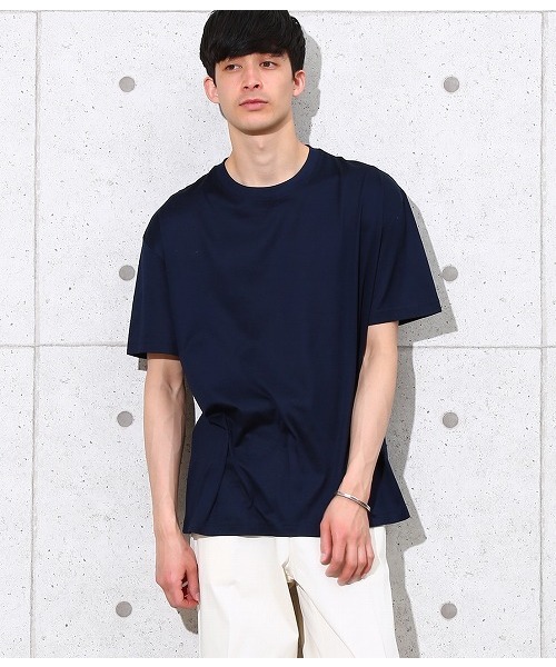 ADAM ET ROPE'(アダムエロペ)の「SOLID ALBERTO【ONLY T】(Tシャツ/カットソー・メンズ・ダークブラウン/ブラック/ネイビー/ホワイト・M/S/L)」の1枚目の写真