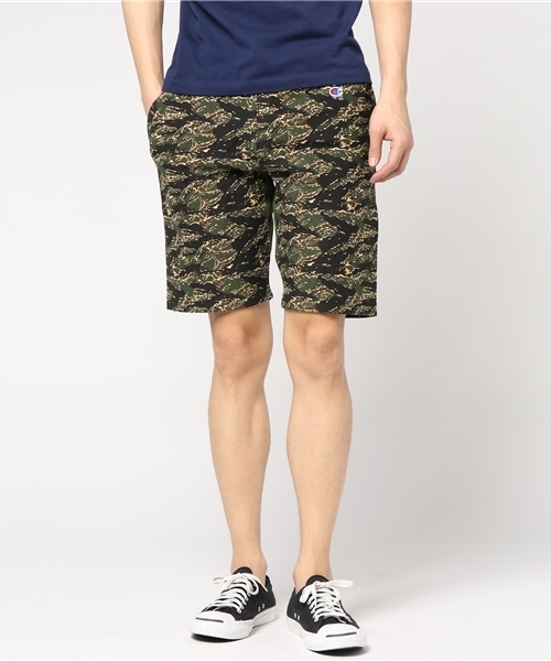 Champion（チャンピオン）の「【CHAMPION】REVERSE WEAVE プリントショーツ（その他パンツ・メンズ・ブラック/アーミー/スミクロ/グレー・X-LARGE/LARGE/MEDIUM）」の2枚目の写真