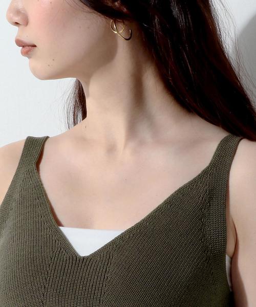 UNITED ARROWS（ユナイテッドアローズ）の「UWMF ニット キャミソール ◆（キャミソール・レディース・ナチュラル/モカ・FREE）」の6枚目の写真