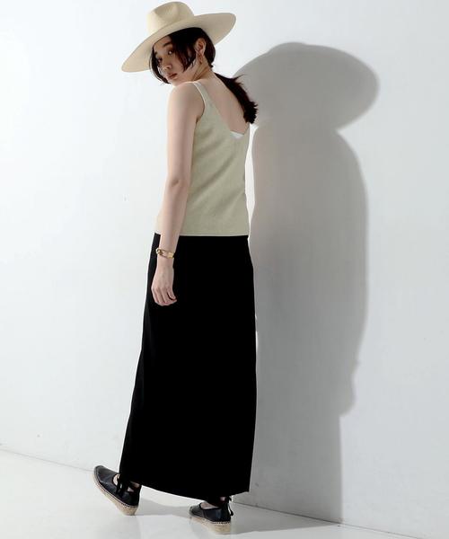 UNITED ARROWS（ユナイテッドアローズ）の「UWMF ニット キャミソール ◆（キャミソール・レディース・ナチュラル/モカ・FREE）」の12枚目の写真