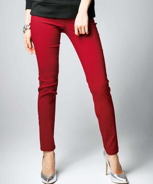 GeeRA（ジーラ）の「美脚シルエットストレッチスキニーパンツ（その他パンツ・レディース・ホワイト/ホワイト系その他2/ホワイト系その他/ブラック系その他2/レッド/ブラック系その他/ブラック/カーキ/ブルー/その他1/ブラック系その他4/ベージュ/ドット/ブルー系その他/ネイビー/グリーン/パープル/ブラック系その他3・SMALL/X-LARGE/LARGE/MEDIUM/XX-LARGE/XXX-LARGE/XXXX-LARGE）」の16枚目の写真