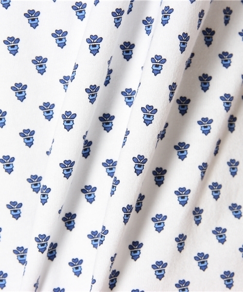 BEAMS BOY（ビームスボーイ）の「Les Olivades×BEAMS BOY / ボートネック 7分袖ワンピース（ワンピース・レディース・ホワイト/イエロー・ONE SIZE）」の9枚目の写真