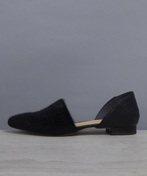 【STUDIOUS】シフォンカーフブロッキングフラットシューズ