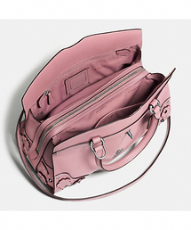 【美品】コーチ ハンドバッグ ティーローズ ターンロック マーサー くすみピンク 公式】COACH – コーチ | ローグ トップ ハンドル バッグ・ティー