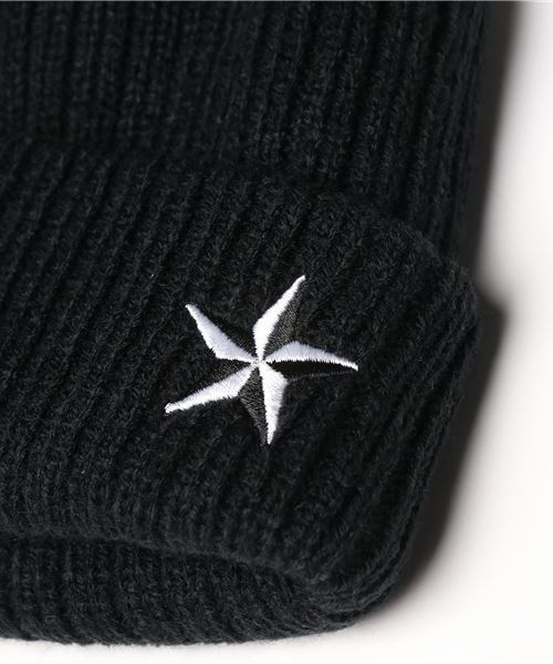 Dickies（ディッキーズ）の「【DICKIES】別注スターニットキャップ（ニットキャップ/ビーニー・メンズ・ホワイト/ブラック/ネイビー/ワイン・FREE）」の6枚目の写真