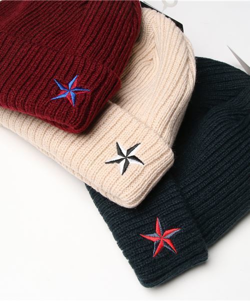 Dickies（ディッキーズ）の「【DICKIES】別注スターニットキャップ（ニットキャップ/ビーニー・メンズ・ホワイト/ブラック/ネイビー/ワイン・FREE）」の7枚目の写真