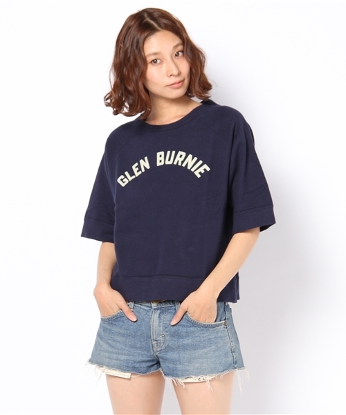 coen（コーエン）の「【10/20発売リンネル掲載アイテム】裏起毛カレッジプリントプルオーバー（スウェット・レディース・グレー/ネイビー・フリー）」の2枚目の写真