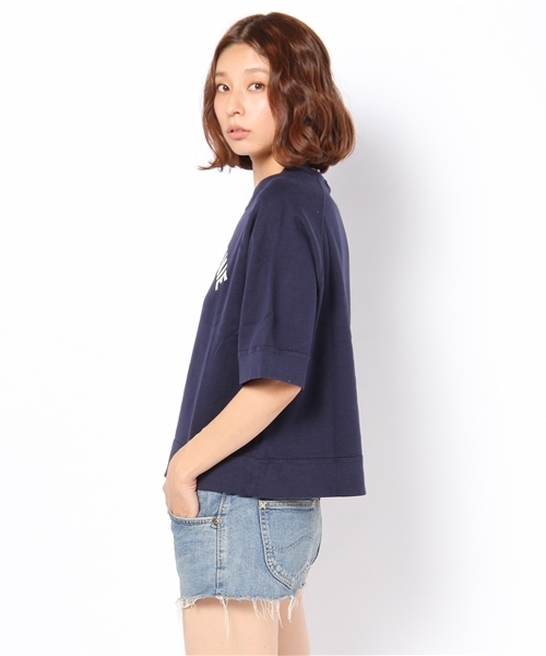 coen（コーエン）の「【10/20発売リンネル掲載アイテム】裏起毛カレッジプリントプルオーバー（スウェット・レディース・グレー/ネイビー・フリー）」の3枚目の写真