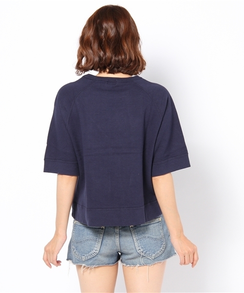 coen（コーエン）の「【10/20発売リンネル掲載アイテム】裏起毛カレッジプリントプルオーバー（スウェット・レディース・グレー/ネイビー・フリー）」の4枚目の写真