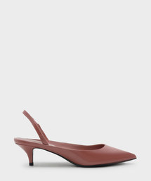 CHARLES & KEITH | スリングバックキトンヒール / SLING BACK KITTEN HEELS(パンプス)