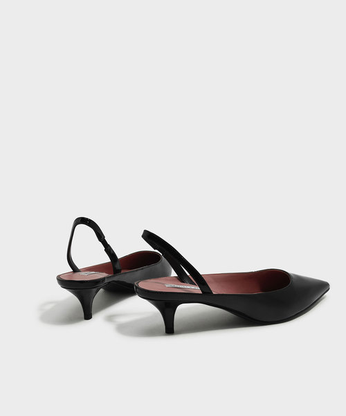 CHARLES & KEITH（チャールズ & キース）の「スリングバックキトンヒール / SLING BACK KITTEN HEELS（パンプス・レディース・ブラック/グリーン/ピンク・22.5cm/23.5cm/23cm/24.5cm/25cm/25.5cm）」の18枚目の写真