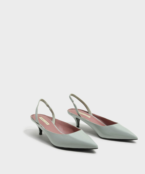 CHARLES & KEITH（チャールズ & キース）の「スリングバックキトンヒール / SLING BACK KITTEN HEELS（パンプス・レディース・ブラック/グリーン/ピンク・22.5cm/23.5cm/23cm/24.5cm/25cm/25.5cm）」の13枚目の写真