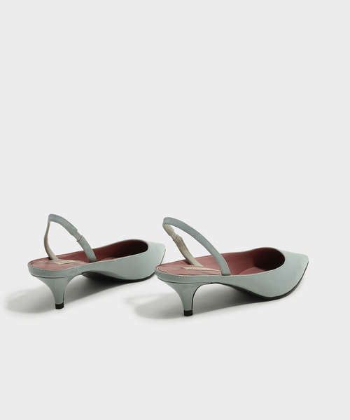 CHARLES & KEITH（チャールズ & キース）の「スリングバックキトンヒール / SLING BACK KITTEN HEELS（パンプス・レディース・ブラック/グリーン/ピンク・22.5cm/23.5cm/23cm/24.5cm/25cm/25.5cm）」の12枚目の写真