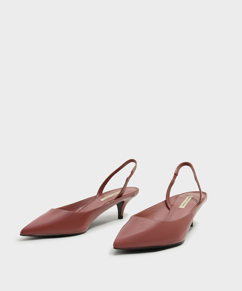 CHARLES & KEITH（チャールズ & キース）の「スリングバックキトンヒール / SLING BACK KITTEN HEELS（パンプス・レディース・ブラック/グリーン/ピンク・22.5cm/23.5cm/23cm/24.5cm/25cm/25.5cm）」の7枚目の写真