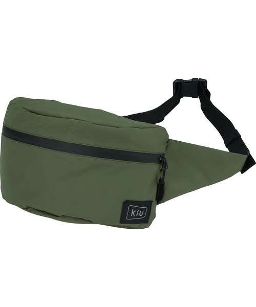 KiU（キウ）の「ウォータープルーフボディバッグミニ【1】（ボディバッグ/ウエストポーチ・レディース・カーキ/ピンク/グリーン/サンドベージュ/ダークブルー/ブルー系その他/ブラック系その他2/ブラック/ブラック系その他・FREE）」の6枚目の写真