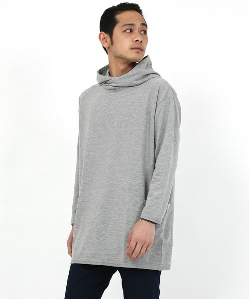 Rocky Monroe(ロッキーモンロー)の「ロング丈BIGパーカー(パーカー・メンズ・ホワイト/杢グレー/ブラック・M/L/XL)」の3枚目の写真