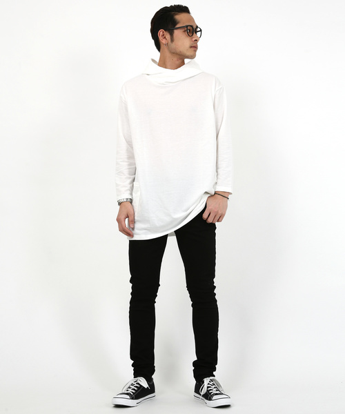 Rocky Monroe(ロッキーモンロー)の「ロング丈BIGパーカー(パーカー・メンズ・ホワイト/杢グレー/ブラック・M/L/XL)」の21枚目の写真