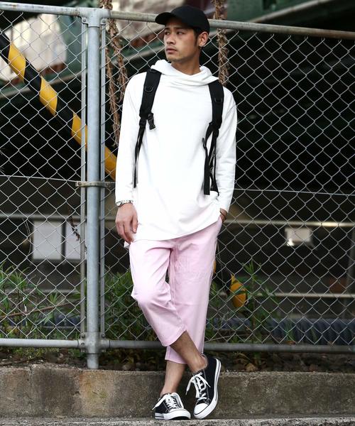 Rocky Monroe(ロッキーモンロー)の「ロング丈BIGパーカー(パーカー・メンズ・ホワイト/杢グレー/ブラック・M/L/XL)」の15枚目の写真