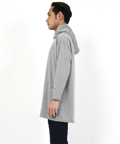 Rocky Monroe(ロッキーモンロー)の「ロング丈BIGパーカー(パーカー・メンズ・ホワイト/杢グレー/ブラック・M/L/XL)」の12枚目の写真