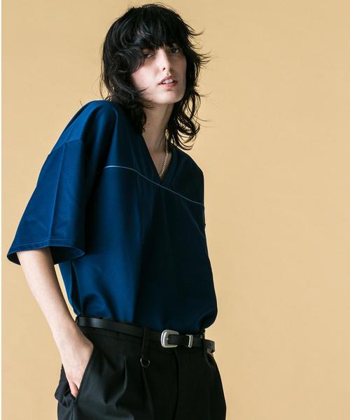 MONKEY TIME（モンキータイム）の「＜monkey time＞  BACK/GGRN HOCKEY TEE/ホッケーシャツ（Tシャツ/カットソー・メンズ・ネイビー/パープル・MEDIUM/LARGE/SMALL）」の13枚目の写真