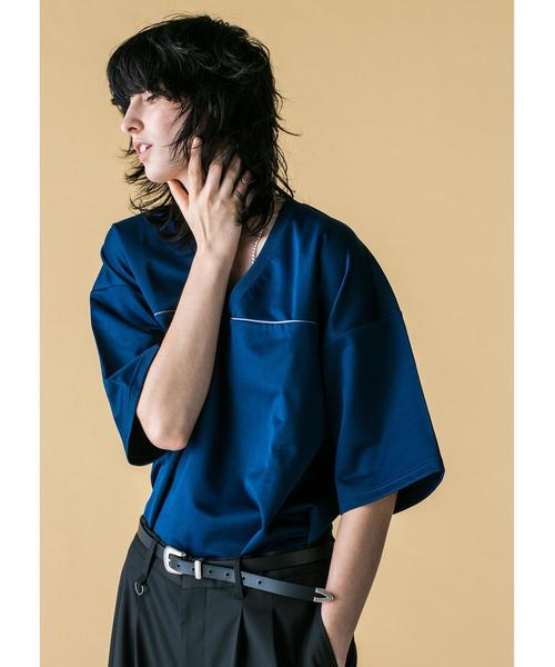 MONKEY TIME（モンキータイム）の「＜monkey time＞  BACK/GGRN HOCKEY TEE/ホッケーシャツ（Tシャツ/カットソー・メンズ・ネイビー/パープル・MEDIUM/LARGE/SMALL）」の11枚目の写真