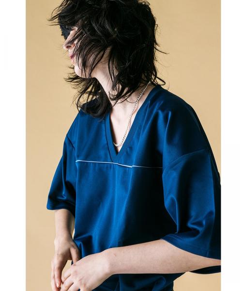 MONKEY TIME（モンキータイム）の「＜monkey time＞  BACK/GGRN HOCKEY TEE/ホッケーシャツ（Tシャツ/カットソー・メンズ・ネイビー/パープル・MEDIUM/LARGE/SMALL）」の10枚目の写真