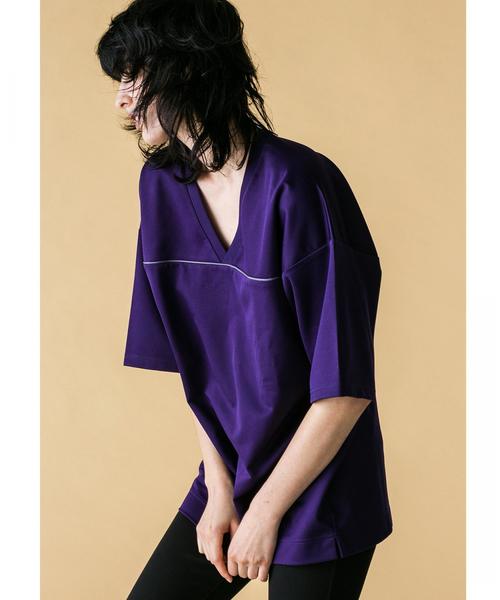 MONKEY TIME（モンキータイム）の「＜monkey time＞  BACK/GGRN HOCKEY TEE/ホッケーシャツ（Tシャツ/カットソー・メンズ・ネイビー/パープル・MEDIUM/LARGE/SMALL）」の4枚目の写真