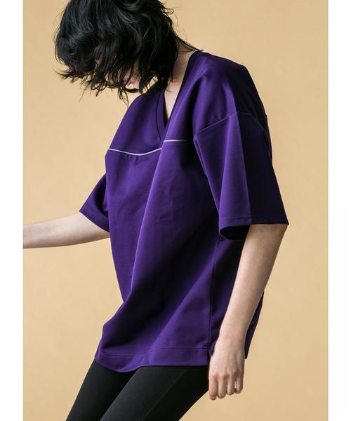 MONKEY TIME（モンキータイム）の「＜monkey time＞  BACK/GGRN HOCKEY TEE/ホッケーシャツ（Tシャツ/カットソー・メンズ・ネイビー/パープル・MEDIUM/LARGE/SMALL）」の3枚目の写真